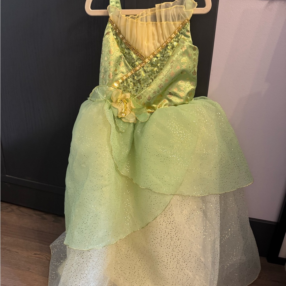 Disney Sparkling Green and Gold Kids Costume